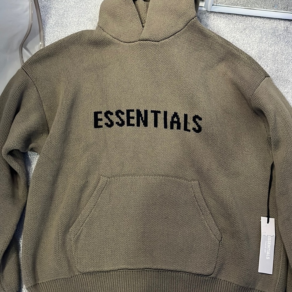 ESSENTIALS BROWN HOODIE